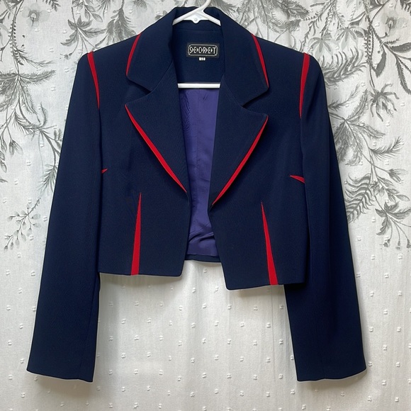 Vintage 2 piece dress blouse and jacket - Picture 6 of 7